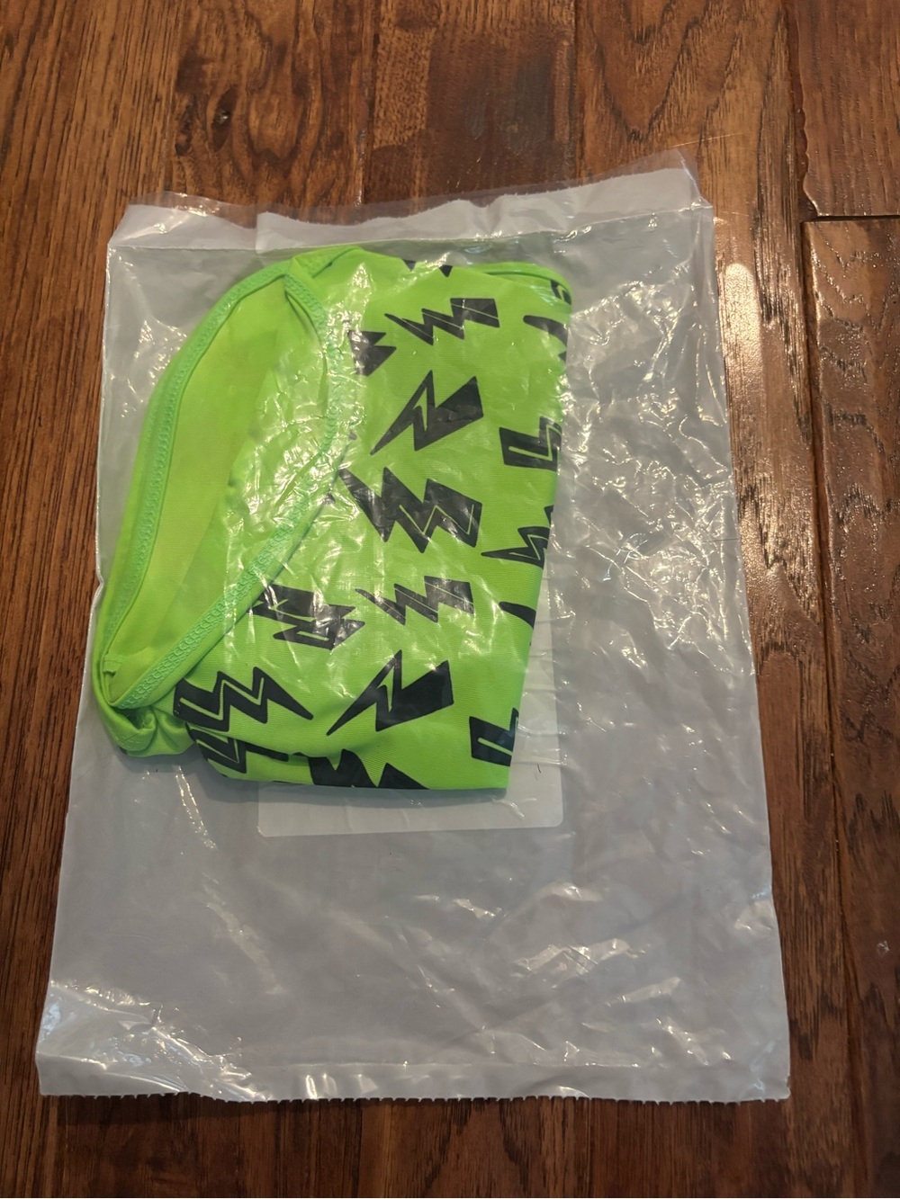 George Hats 5/6 Neon Green Bolts Track Unlined Shorts Swim Swimsuit